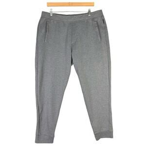 Mens Gray‎ Joggers XL Elastic Waist Casual Pants with Pockets Zero Xposure